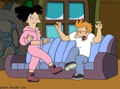 fry and leela futurama|futurama fry leela amy zoidberg.